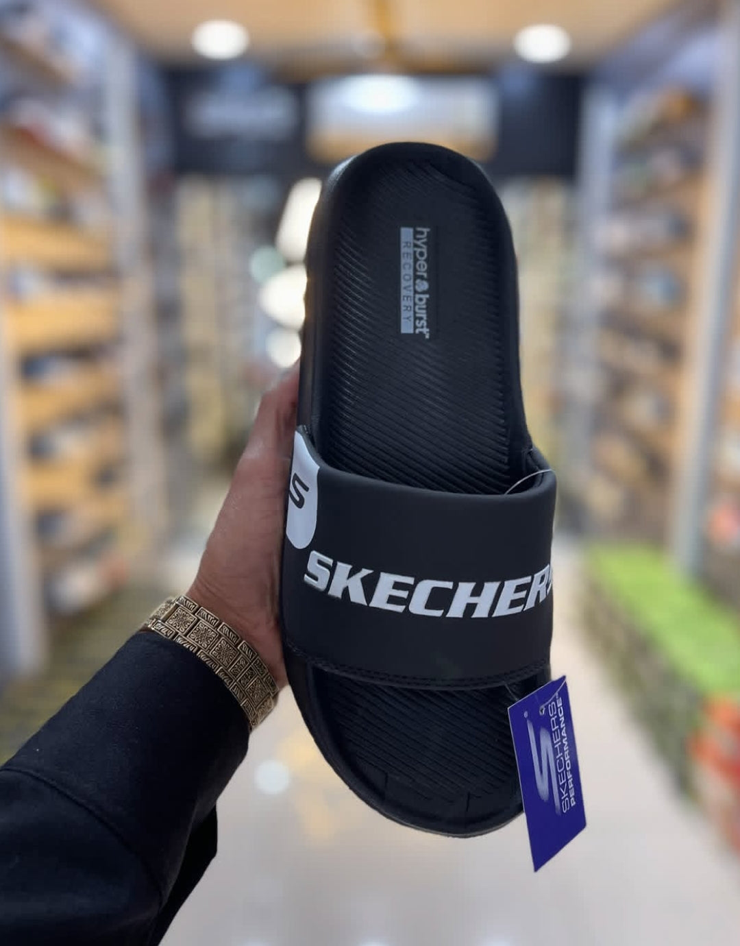 SKETCHER SLIDER BLACK MEN