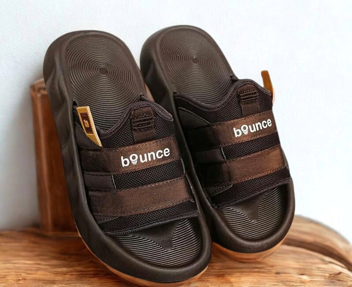 Bounce Comfortable slippers-Medicated-High quality Brown