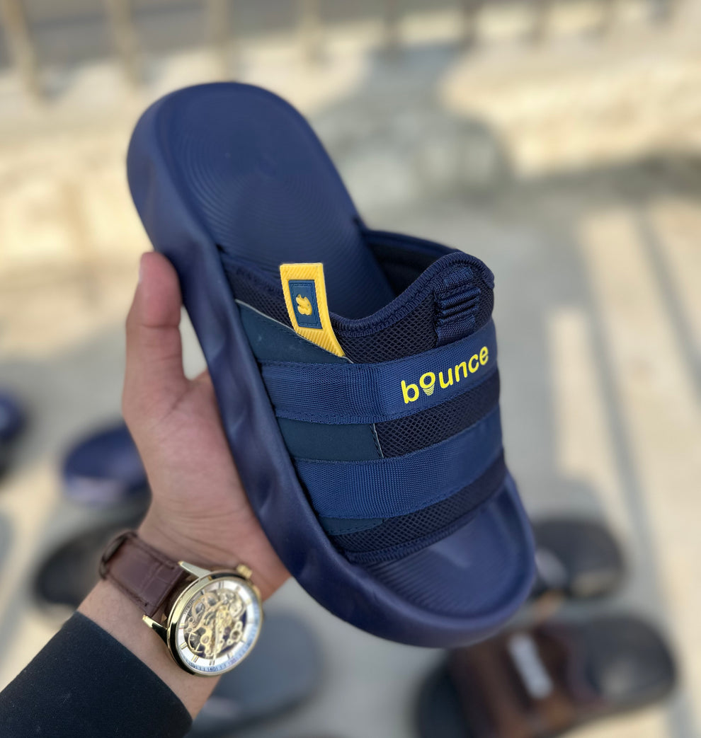Bounce Comfortable slippers-Medicated-High quality Blue
