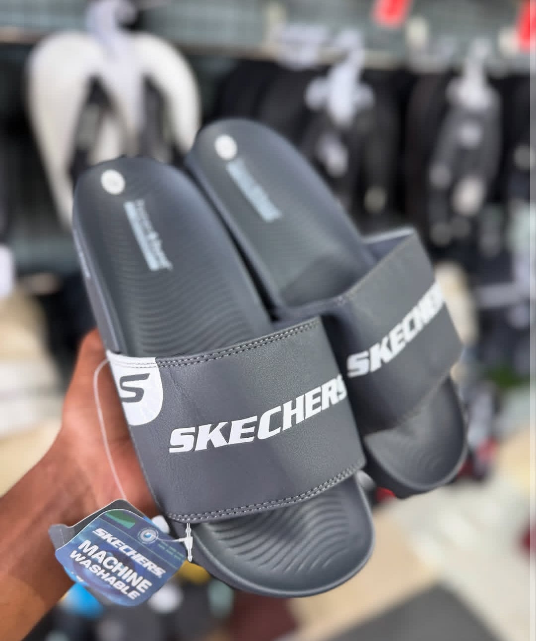 SKETCHER SLIDER BLACK Grey