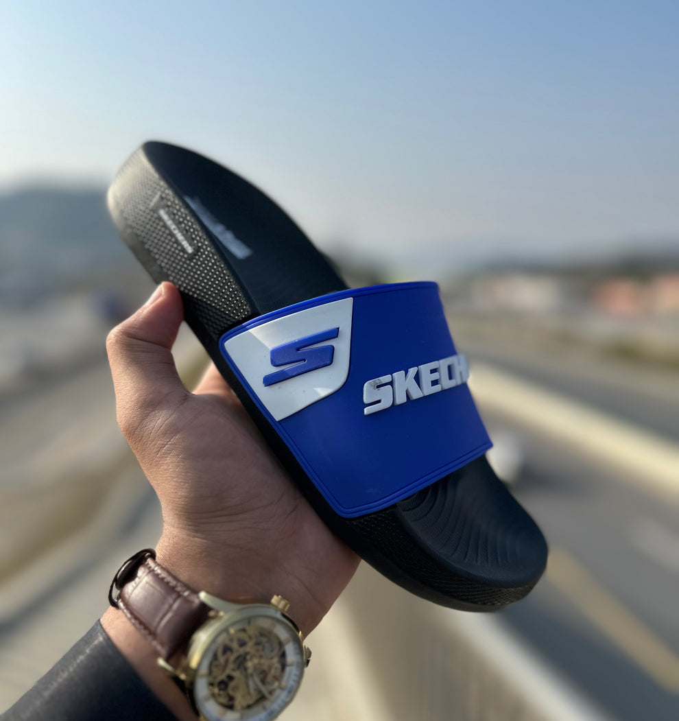 SKETCHER SLIDER BLACK Blue